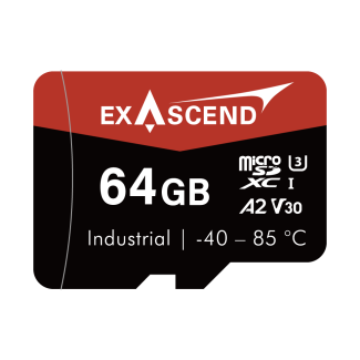 microSD300 Series Industrial 64GB microSD Card (-40~85°C)